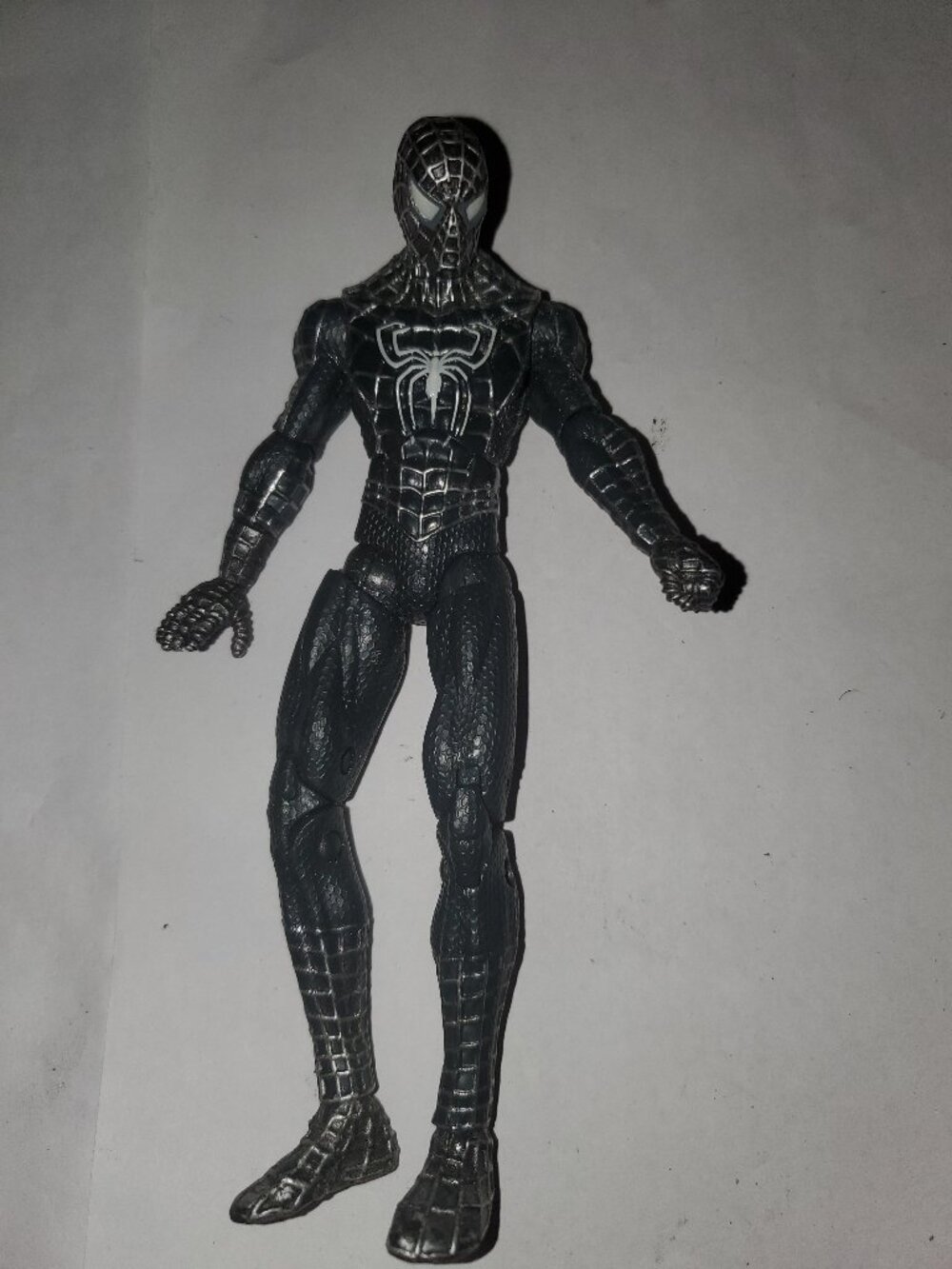 USED SANDMAN SPIDER MAN BLACK SUIT ACTION 6 INCH FIGURE